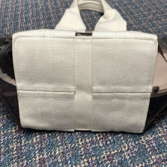 NWT Rebecca Minkoff large tote with attached mini bag inside clear and ivory - Picture 9 of 17